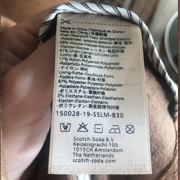 Maison Scotch Linen tie front Blazer - Picture 6 of 8